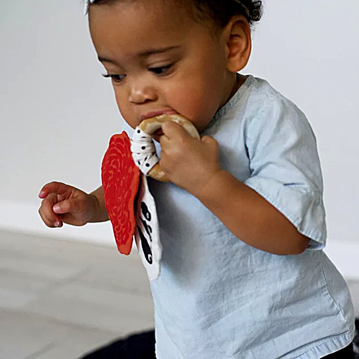 Wee Gallery Crinkle Teether, Butterfly