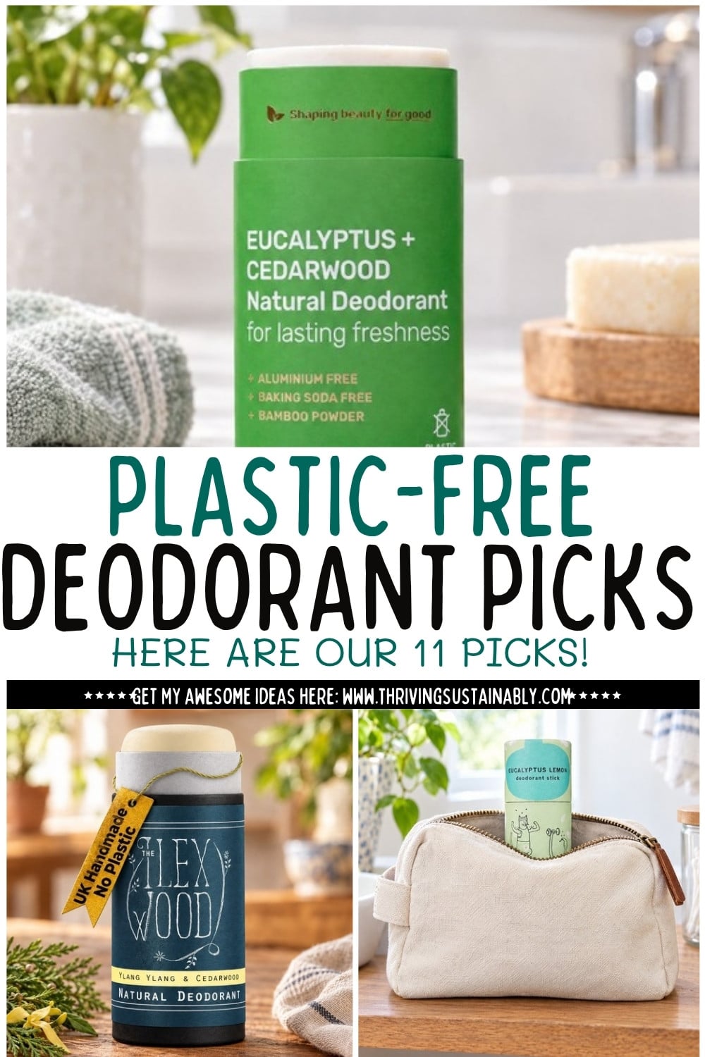 Best plastic free deodorant picks pin