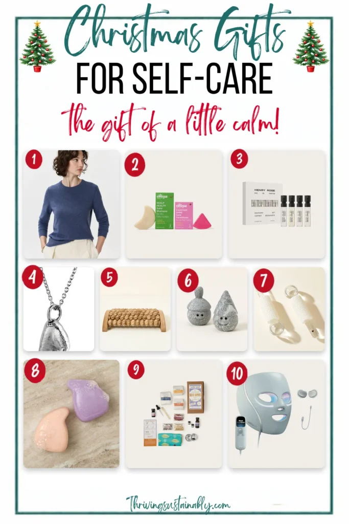 Self-care Christmas gifts: 10 numbered picks including a cashmere sweater, Ethique shampoo bars, Henry Rose perfume set, wooden foot massager and facial cooling globes